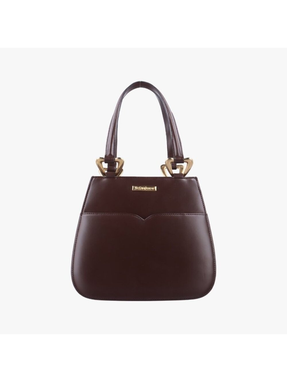 Saint Laurent Vintage Bordeaux Leather Shoulder Bag